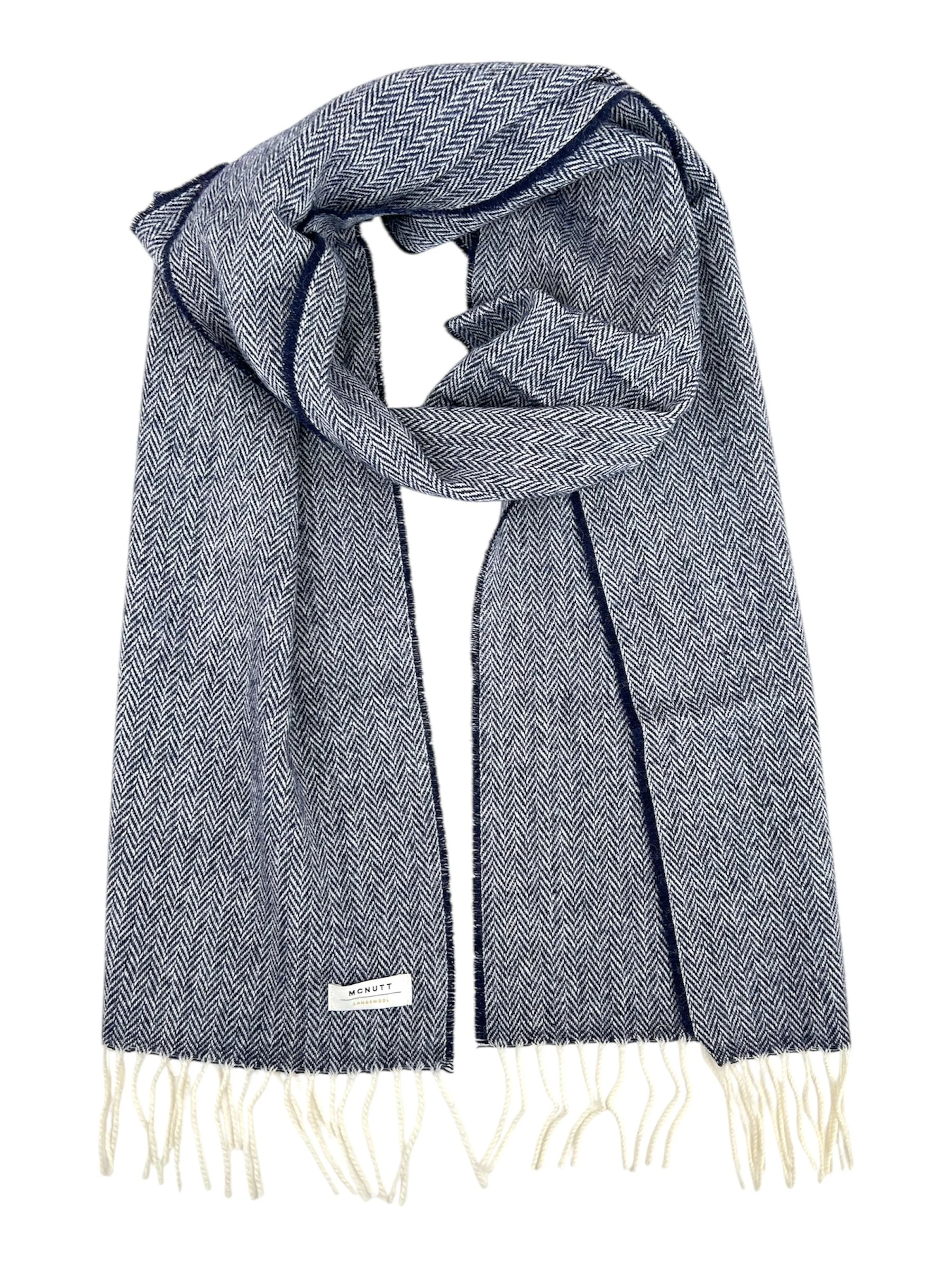 小物 SOFT BRUSHED HERRINGBONE SCARF Barbour Claudette Herringbone Scarf - Elm Of Burford